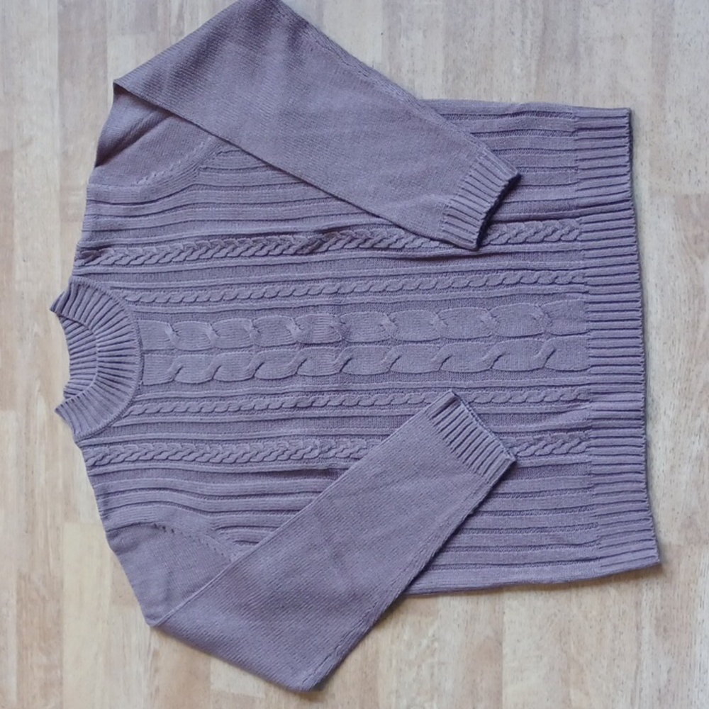 Haband sweetheart sweater size medium brown new with tags